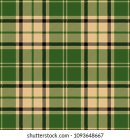 Green Tartan Plaid Scottish Pattern 