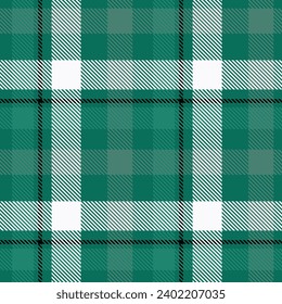 Green Tartan Plaid Muster nahtloser Hintergrund.  Xmas Scottish Buffolo prüfen Flanelldesign von Drucktuchtuchbekleidung Jackentmottentümpelmottentümpelmoeblumberjack 