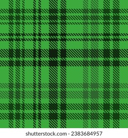 Green Tartan Seamless Plaid Pattern For Shirt
