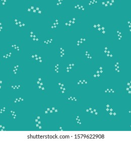 Green Taxi car roof icon isolated seamless pattern on green background.  Vector Illustration