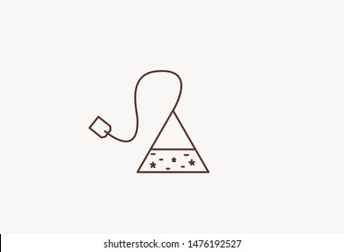 Green tea bag - Colorful icon - Tea icon set