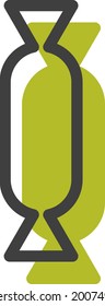 Grüne Teeküche, Illustration, Vektorgrafik auf weißem Hintergrund.
