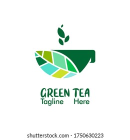 Green Tea Company Logo Vector