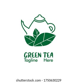 Green Tea Company Logo Vector