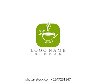 Green Tea Cup Logo