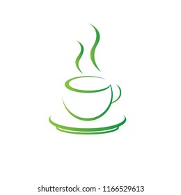 Green Tea Cup Vector
