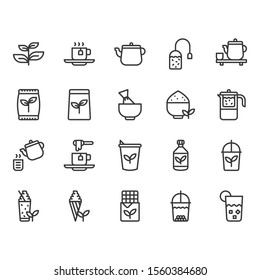 Green Tea Icon Symbol Set Stock Vector (Royalty Free) 1560384680 ...