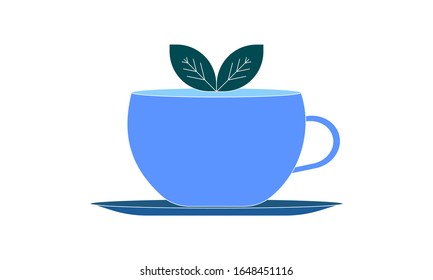 Green tea icon vector illustration.