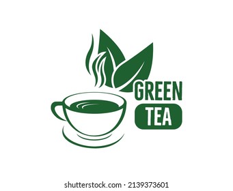 green tea icon vector illustration 