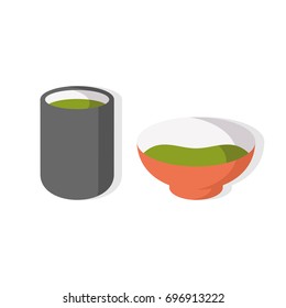 Green Tea icon vector illustration