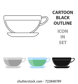 Green tea icon of vector illustration for web and mobile