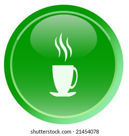 Green tea icon  (web button)