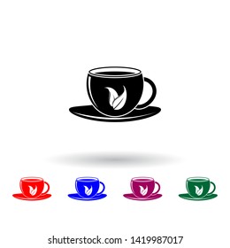 green tea illustration multi color icon. Elements of spa set. Simple icon for websites, web design, mobile app, info graphics