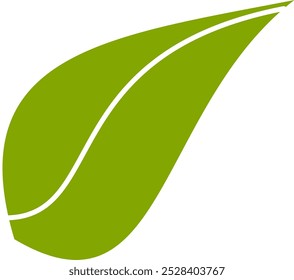 Green tea  leaf icon art