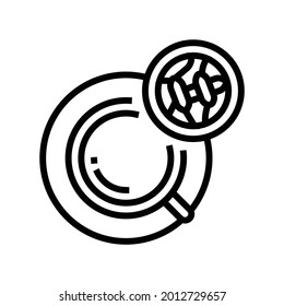 green tea line icon vector. green tea sign. isolated contour symbol black illustration