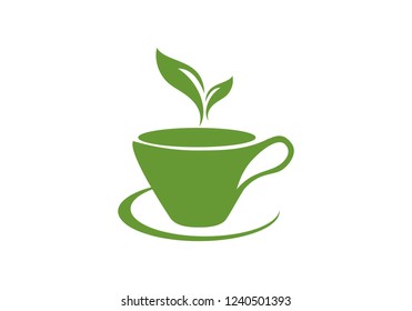 Green tea logo