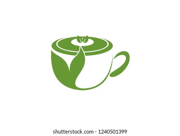 Green tea logo