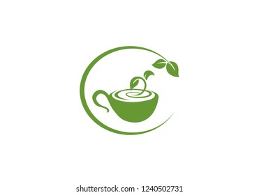 Green tea logo