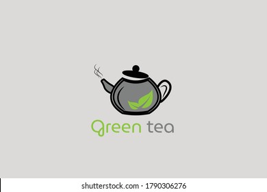 Logo del té verde para el negocio
