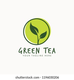 green tea logo cafe restaurant drink