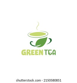 Green Tea Logo design vector