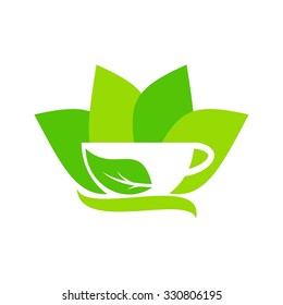 Green Tea Logo Template 