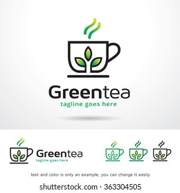 Green Tea Logo Template Design Vector