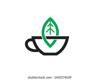 Green Tea Logo Template, Icon, Symbol