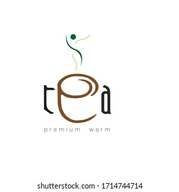 green tea logo , vector format