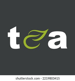 Green tea logo. Vector illustration. Green leaf tea cup modern logo vector icon symbol graphic design illustration.