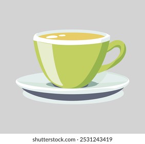Green Tea Matcha in Glass Cup