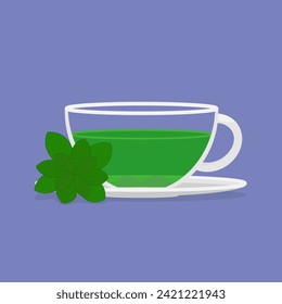 Té verde con menta y menta