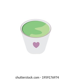 Green tea in The morning