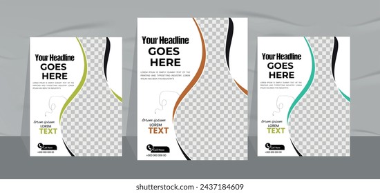 green tea poster design and Tea shop promotion flyer template