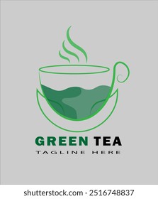Green Tea Shop Logo Design