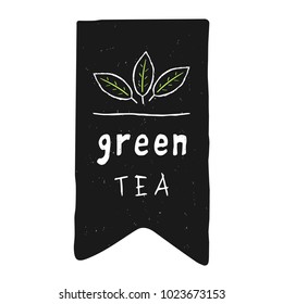 Green tea sticker