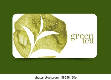 green tea vector
