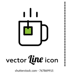 green tea vector icon