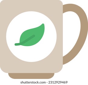 Green Tea Vector Icon Flat Style