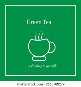 Green Tea for vector logo 