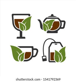 Green Tea Vector logo Collection