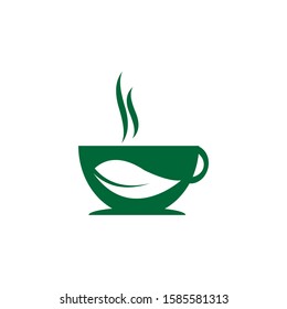 Green Tea Vector Logo Template Design
