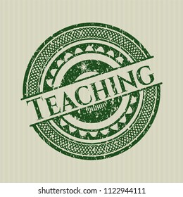 Green Teaching distressed rubber texture