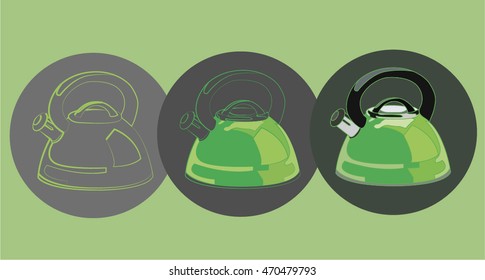 green teapots