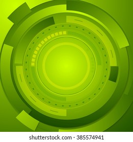 Green tech corporate abstract background. Vector design