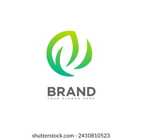 green tech logo Vector Template