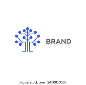green tech logo Vector Template