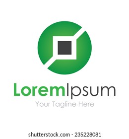 Green tech nature solutions concept elements icon logo
