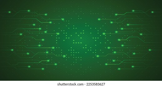 Fondo digital abstracto de tecnología verde