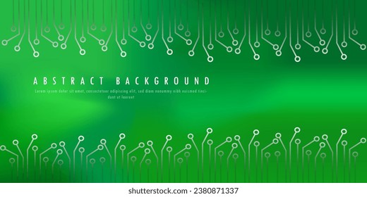 fondo de tecnología verde, tarjeta de circuitos. Placa madre. 